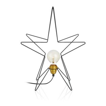 Decorațiune luminoasă de Crăciun neagră Asterix – Markslöjd