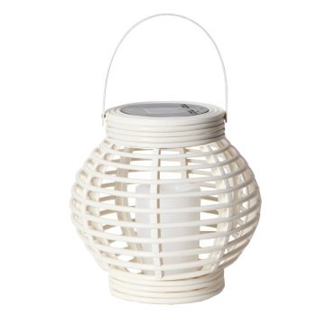 Felinar solar adecvat pentru exterior LED Star Trading Rustic, alb, Ã®nÄu0083lÈu009Bime 16 cm