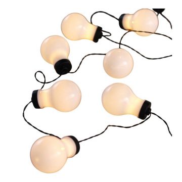 GhirlandÄluminoasÄcu LED DecoKing Bulb, lungime 2,2 m, 10 beculeÈu009Be, negru