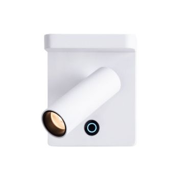 Aplica cu reader LED pentru dormitor Lofer alba