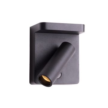 Aplica cu reader LED pentru dormitor Lofer negru