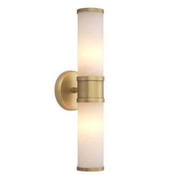 Aplica de perete design LUX Claridges Double alama antic/ alabastru