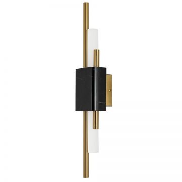 Aplica de perete LED design modern Marble, negru