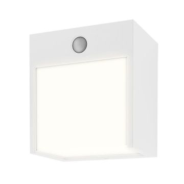 Aplica de perete pentru iluminat exterior cu senzor de miscare IP54 Balimo alb mat