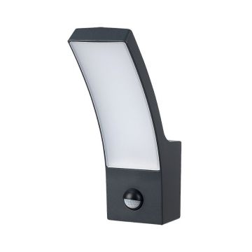 Aplica LED cu senzor de miscare pentru iluminat exterior IP44 Palanga antracit, alb