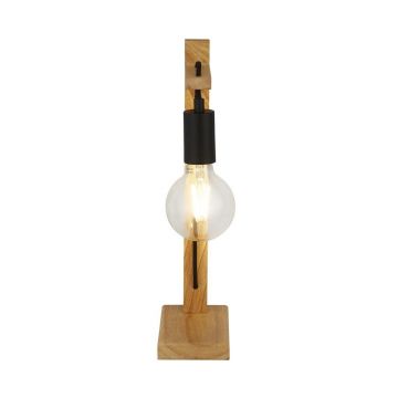 Lampa de masa din lemn design rustic Woody