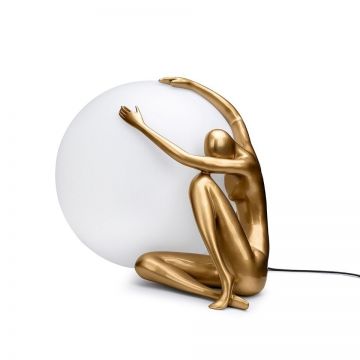 Lampa de podea decorativa cu design original Woman 50 auriu