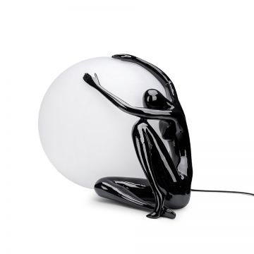 Lampa de podea decorativa cu design original Woman 50 negru