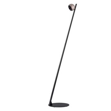 Lampadar/Lampa de podea LED stil minimalist LUSA negru/cafeniu