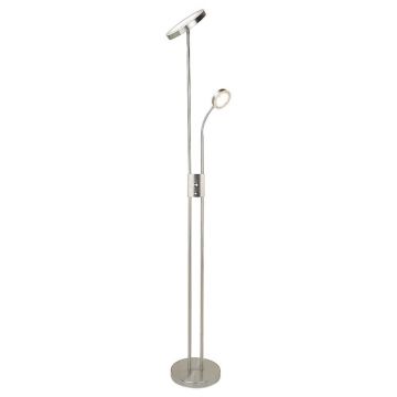 Lampadar LED, lampa de podea design modern Ophus crom satin