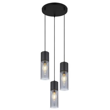 Lustra cu 3 pendule design modern ANNIKA negru