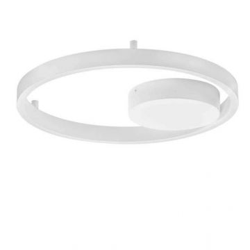 Lustra LED aplicata design modern minimalist HEDRA D-40cm alb
