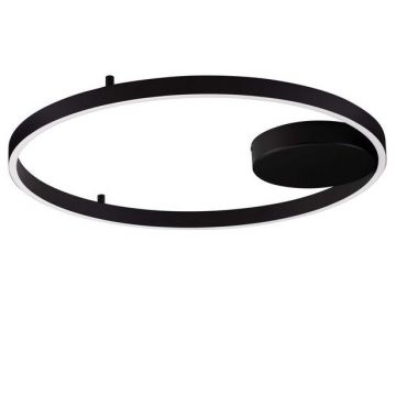 Lustra LED aplicata design modern minimalist HEDRA D-60cm negru