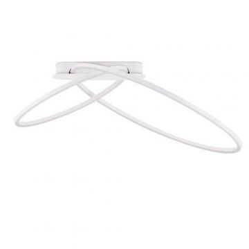 Lustra LED aplicata design modern minimalist KIKLOS alb