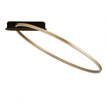 Lustra LED aplicata design modern minimalist KIKLOS auriu/negru