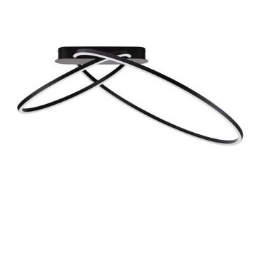 Lustra LED aplicata design modern minimalist KIKLOS negru