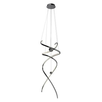 Lustra LED XL dimabila suspendata Ritz black chrome
