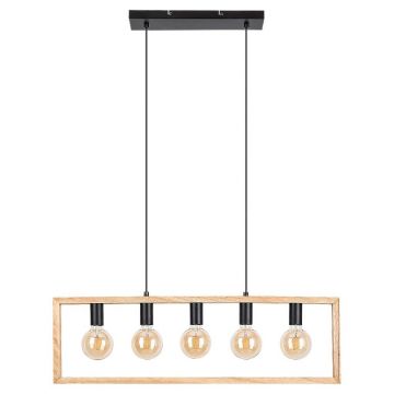 Lustra suspendata design industrial Indigo negru
