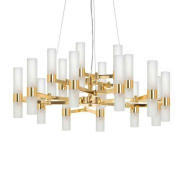 Lustra suspendata design mimimalist Tub 18 auriu