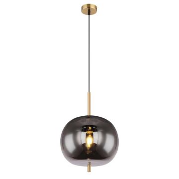 Pendul design modern Blacky I negru mat, alama 30cm