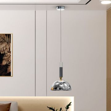 Pendul LED modern design decorativ Charlize 1L SILVER