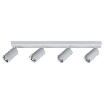 Plafoniera cu 4 spoturi directionabile design modern SOLO alb