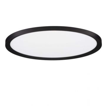Plafoniera LED design slim ALMIRA negru D-40cm