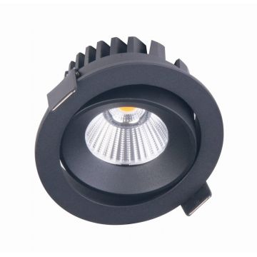 Spot LED incastrabil baie IP65 Cyklop IP65 3000K negru