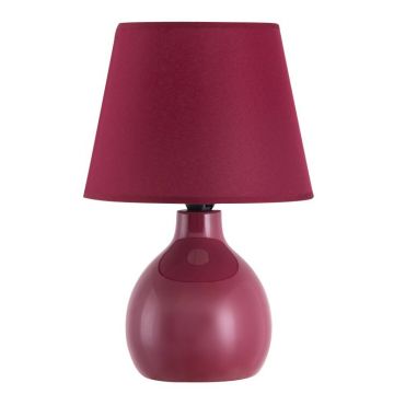 Veioza, lampa de masa design modern Ingrid rosu