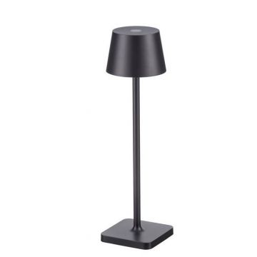 Veioza/Lampa de masa LED portabila exterior IP54 DECK negru