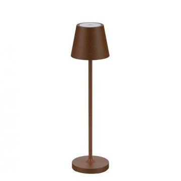 Veioza/Lampa de masa LED portabila exterior IP54 PETIT maro