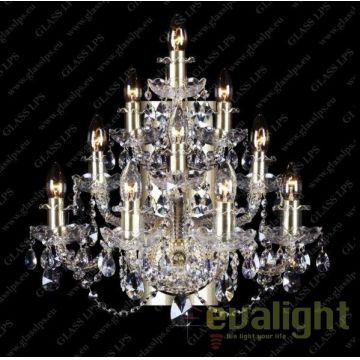 Aplica de perete cu 10 brate, cristal Bohemia N21 009/10/1-A