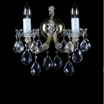 Aplica de perete Maria Theresa cu 2 brate, cristal Bohemia N24 001/02/1