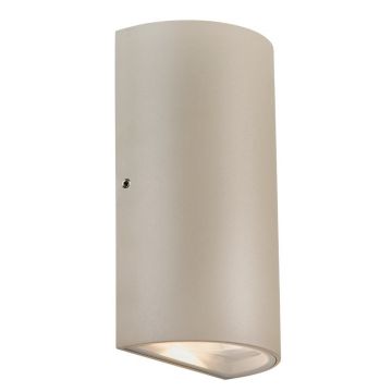 Aplica LED up/down de perete pentru iluminat exterior IP54 Rold Round bej nisip