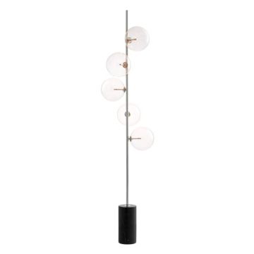Lampadar design LUX Tempo metal finisaj nickel 112630 HZ