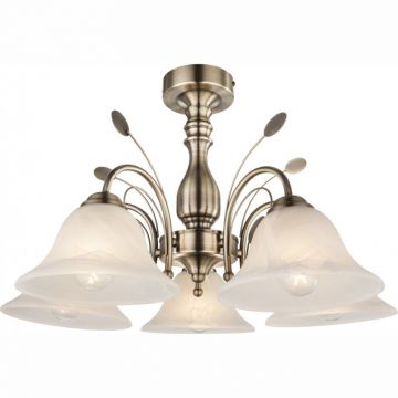 Lustra aplicata cu 5 brate, design clasic POSADAS 69007-5 GL