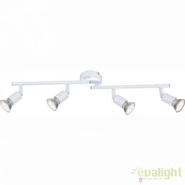 Lustra aplicata design modern 4 spoturi alba GU10 LED Olana / Oliwa 57381-4L GL