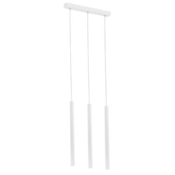 Lustra cu 3 pendule design minimalist Etna plus alb