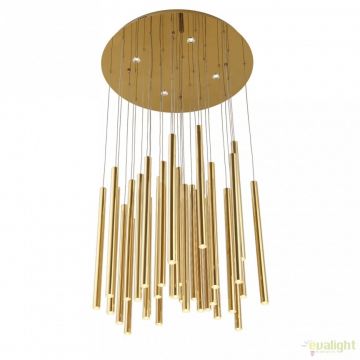 Lustra LED dimabila design Premium Class Quality 62cm ORGANIC FAT GOLD P0242 MX