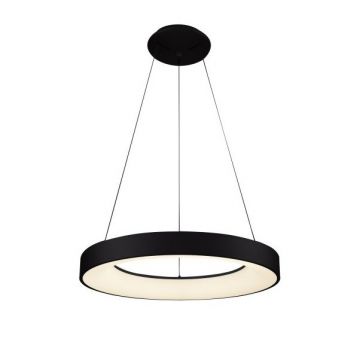 Lustra LED suspendata design circular SANTANA 38 3000K BK