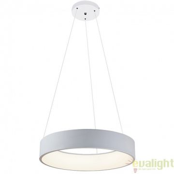 Lustra, Pendul LED design modern, finisaj alb mat, diametru 60cm, Adeline 2510 RX