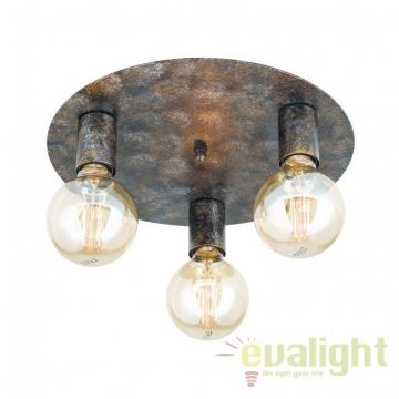 Plafoniera din otel design retro Vintage DL 7-635/3 Vintage OR