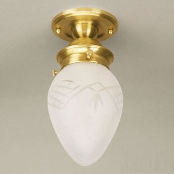 Plafoniera eleganta design LUX Budapest, bronz DL 7-142 bronze/376 klar-matt OR