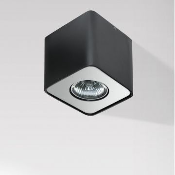 Spot aplicat tavan/plafon stil modern Nino 1 Black/Alu