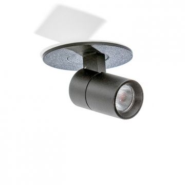 Spot LED incastrabil, directionabil pentru tavan/plafon LINA negru