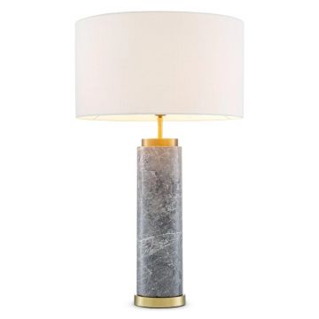 Veioza, Lampa de masa design LUX Lxry, marmura gri