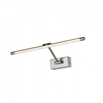 Aplica de perete LED pentru tablou cu brat directionabil DaVinci 48 nickel satin