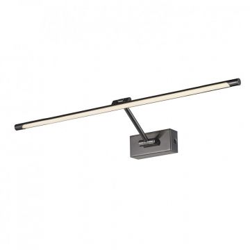 Aplica de perete LED pentru tablou cu brat directionabil DaVinci 90 crom negru