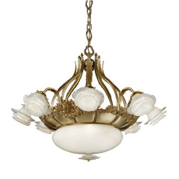 Candelabru design floral LUX realizat manual Rose