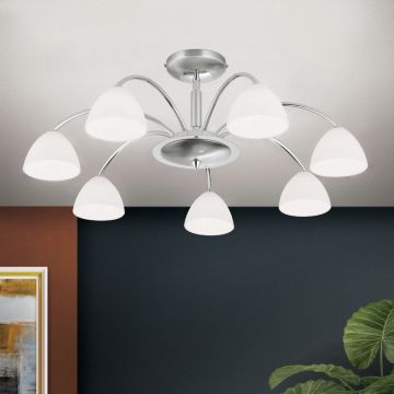 Lustra aplicata 7 brate elegant design modern OPALDESIGN, satin